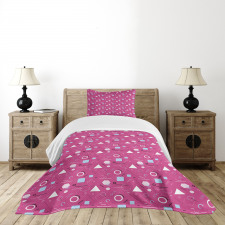 Memphis Style Design Bedspread Set