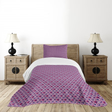 Rhombuses Illustration Bedspread Set