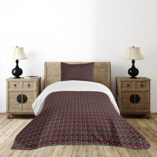 Seasonal Leaves Nuts Bedspread Set