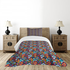 Aloha Style Scroll Bedspread Set