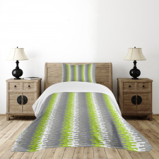 Wavy Vertical Stripes Bedspread Set
