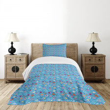 Colorful Heavenly Bodies Bedspread Set