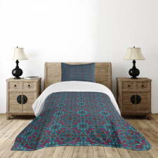 Ornamental Swirls Curls Bedspread Set