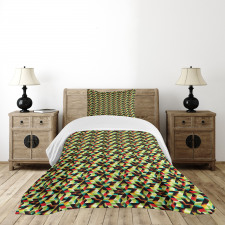 Triangles Futuristic Bedspread Set