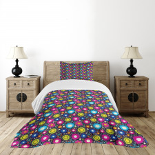 Doodle Flowers Kids Bedspread Set