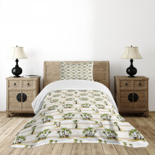 Tropic Island House Bedspread Set