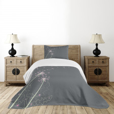 Hearts Pastel Love Bedspread Set