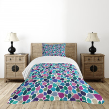 Colorful Raindrops Bedspread Set