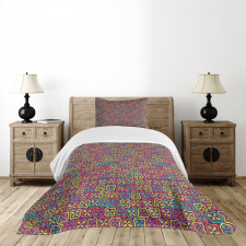 Clovers in Squares Bedspread Set