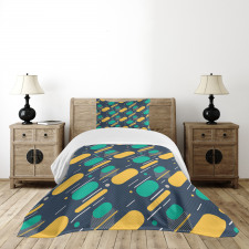 Lines Circles Colors Bedspread Set