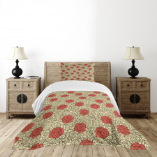 Romantic Flowerbed Art Bedspread Set