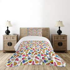 Playful Friendly Monsters Bedspread Set