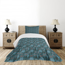 Striped Ornament Bedspread Set