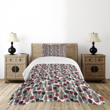 Vintage Polka Dot Design Bedspread Set