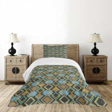 Bullseye Modern Mosaic Bedspread Set