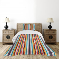 Vertical Stripes Pattern Bedspread Set