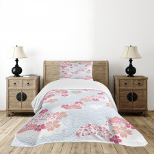 Squama Cherry Blossom Bedspread Set