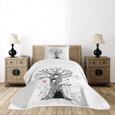 Tree Playing Children Bedspread Set