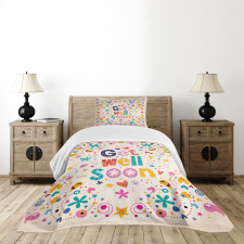 Get Well Soon Wish Cheery Bedspread Set