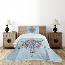 Doodle Motif Bedspread Set