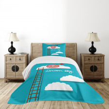 Dream Big Phrase Bedspread Set