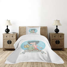 Pastel Mermaid Bedspread Set