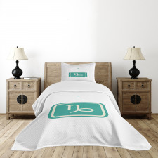 Bicolor Sign Bedspread Set