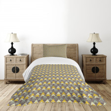 Boho Triangle Scribble Bedspread Set