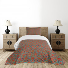 Doodle Floral Design Bedspread Set