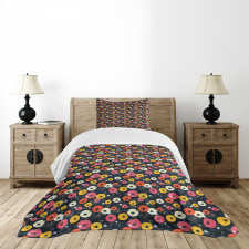 Colorful Spring Blooms Bedspread Set