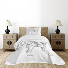 Young Dog Art Bedspread Set