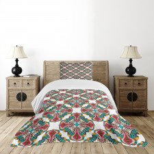 Exotic Native Motifs Bedspread Set