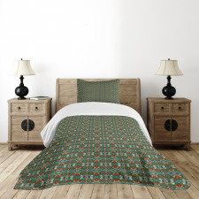 Abstract Swirling Motifs Bedspread Set