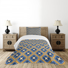 Vintage Tile Art Bedspread Set