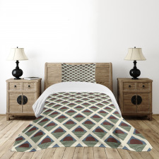 Pop Art Half Circles Bedspread Set