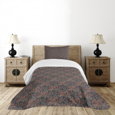 Oriental Paisley Motif Bedspread Set