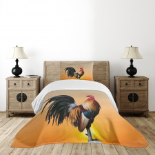 Farm Animal Sunrise Bedspread Set