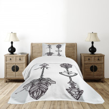 Monochrome American Arrows Bedspread Set