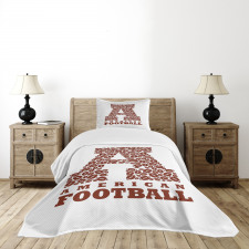 American Football Bedspread Set