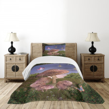 Enchanted Forest Fungi Bedspread Set