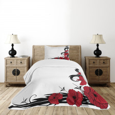 Poppy Bouquet Bedspread Set