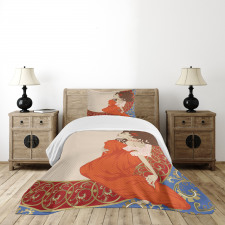 Lady Antique Dress Bedspread Set