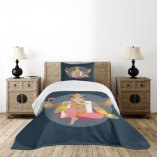 Oriental Ethnic Design Bedspread Set