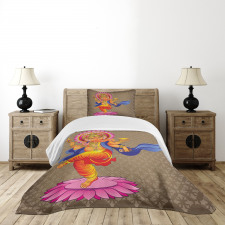 Dancing Asian Icon Bedspread Set