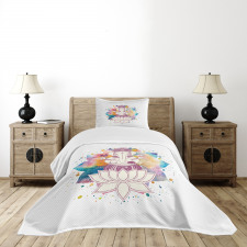 Yoga Zen Theme Artwork Bedspread Set