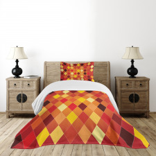 Lozenge Geometric Bedspread Set
