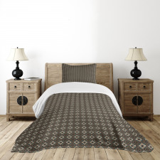 Stars and Squares Bedspread Set