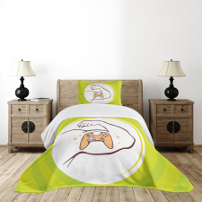 Strong Man Arm Joystick Bedspread Set