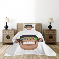 Funny Hipster Animal Bedspread Set