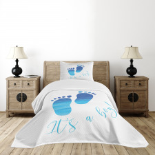 Baby Gender Reveal Bedspread Set